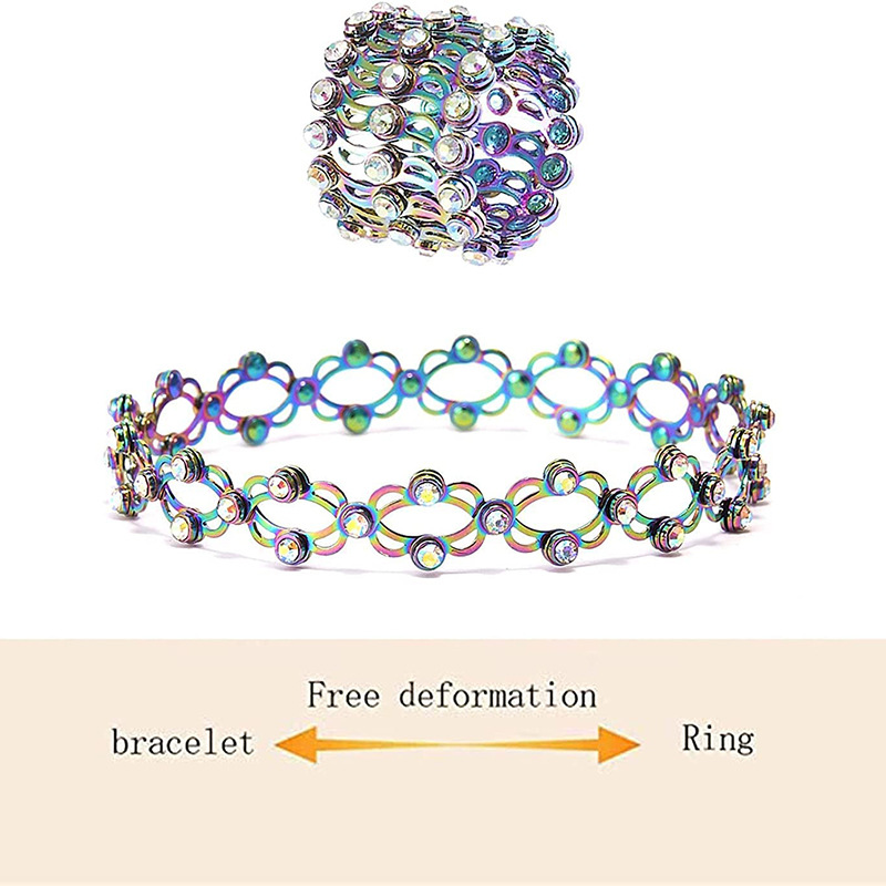 Fashion Geometric Copper Plating Rhinestones Rings display picture 1