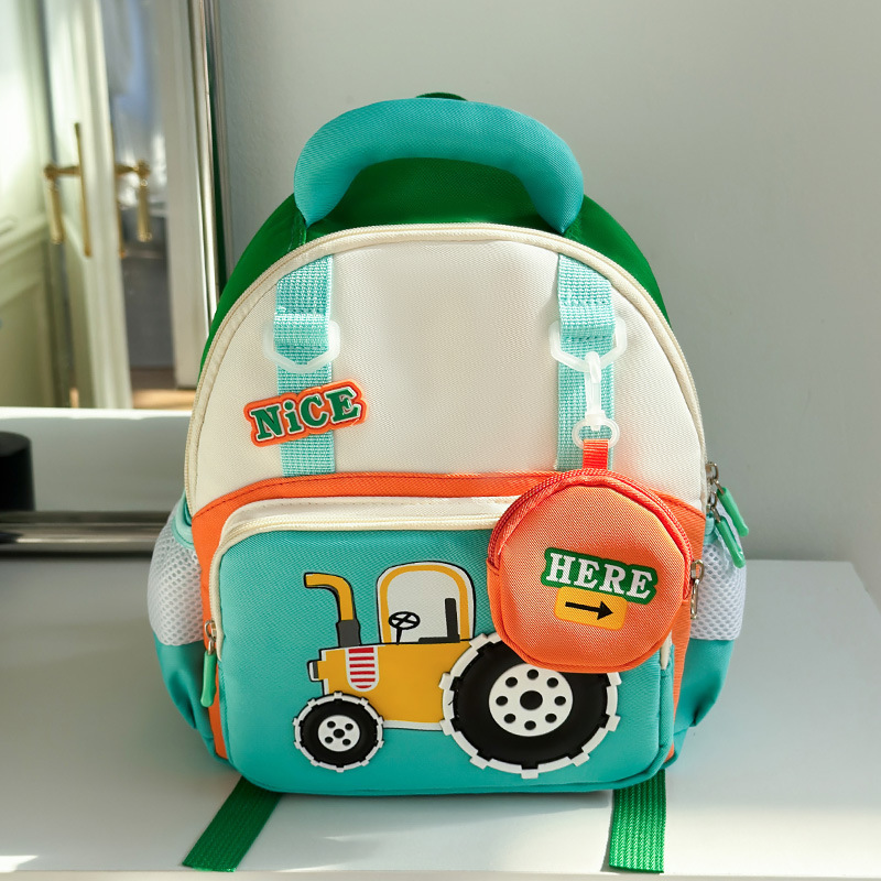 Mochila de jardín de infantes de dibujos animados Mochila de niños de clase media y pequeña Mochila de niños de 3 a 5 años Mochila de preescolar