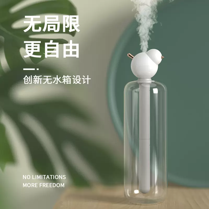 家用小型加湿器卧室空气加湿器小夜灯静音喷雾迷你车载雾化加湿器