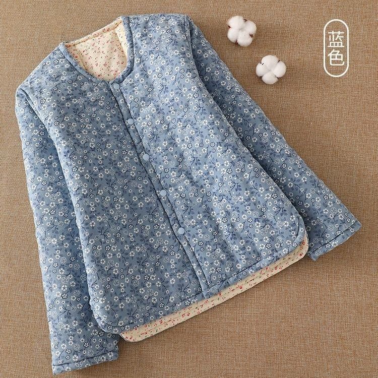 女士冬季宽松贴身妈妈棉袄夹棉外套内胆保暖棉服短棉衣棉袄女冬季|undefined