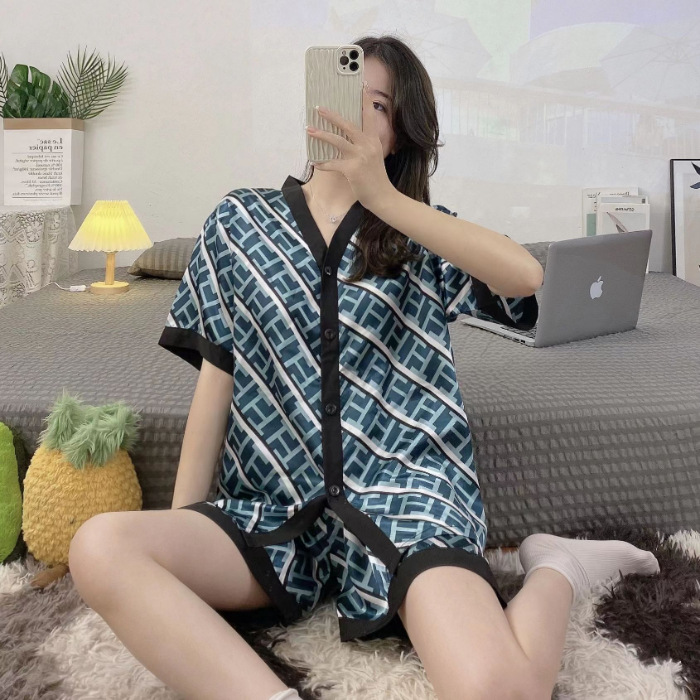 더블 쇼트 블루 T