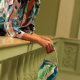 in stock 2025 Spring New European and American Women's Cross-border Fashion Printed Shirt Hip Skirt suit Two-piece Set