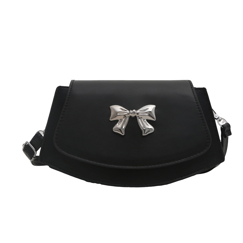 Trendy Bowknot Saddle Bag For Women Versatile Shoulder Crossbody_voghion.com