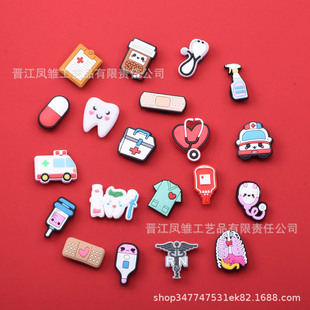 Medical rescue shoe flower accessories decoration Amazon cross-border DIY shoe buckle shoe accessories hole shoes shoe flower detachable