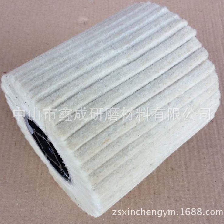厂家直供进口拉丝机羊毛抛光轮 镜面加工轮 羊毛拉丝轮