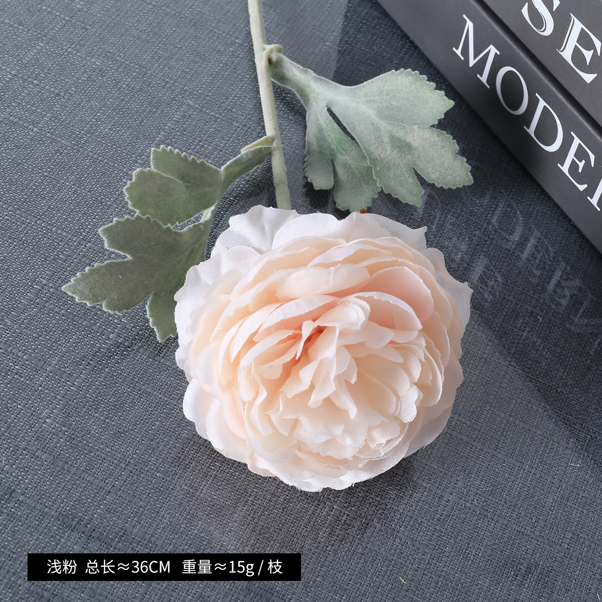 Simulación de una sola cabeza de floquete de loto nuevo producto de flor de loto decoración de bodas flor de seda floquete peonía al por mayor