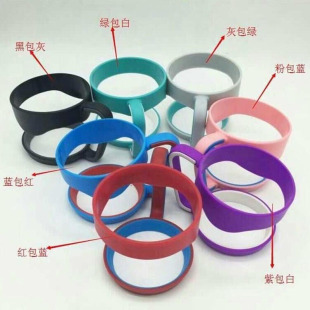 Single-layer double-circle car cup holder cup holder handle beer cup handle cup taker 2030oz ice cup plastic handle