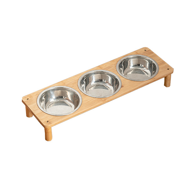 Anti -turning cat bowl large stainless steel pet bowl dog food basin…