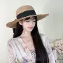 平顶遮阳夏季法式草帽