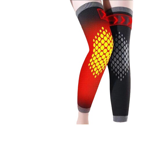 New type of extended strap mugwort graphene self-heating knee pads for men and women, knee warmer leg pads that do not tighten the legs and do not slide down