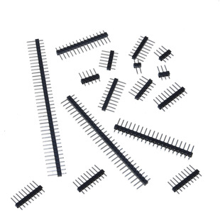 Single Row of Straight Pins 2.54mm Copper L11Mm Female Header Pins 1*2P/3/4/5/6/7/8/10/12/20-40P