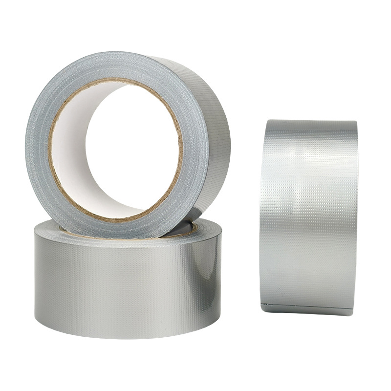 Cinta de tela adhesiva de alta fábrica fácil de rasgar impermeable cinta de película protectora de plata de un solo lado cinta de alfombra de exposición de boda