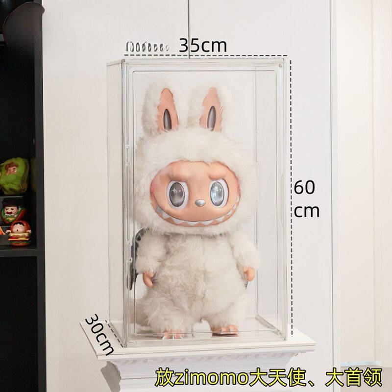 LABUBU収納ボックス ZIMOMO ローマ柱 大天使 アクリルディスプレイボックス 透明 輸出品質 おもちゃ|undefined