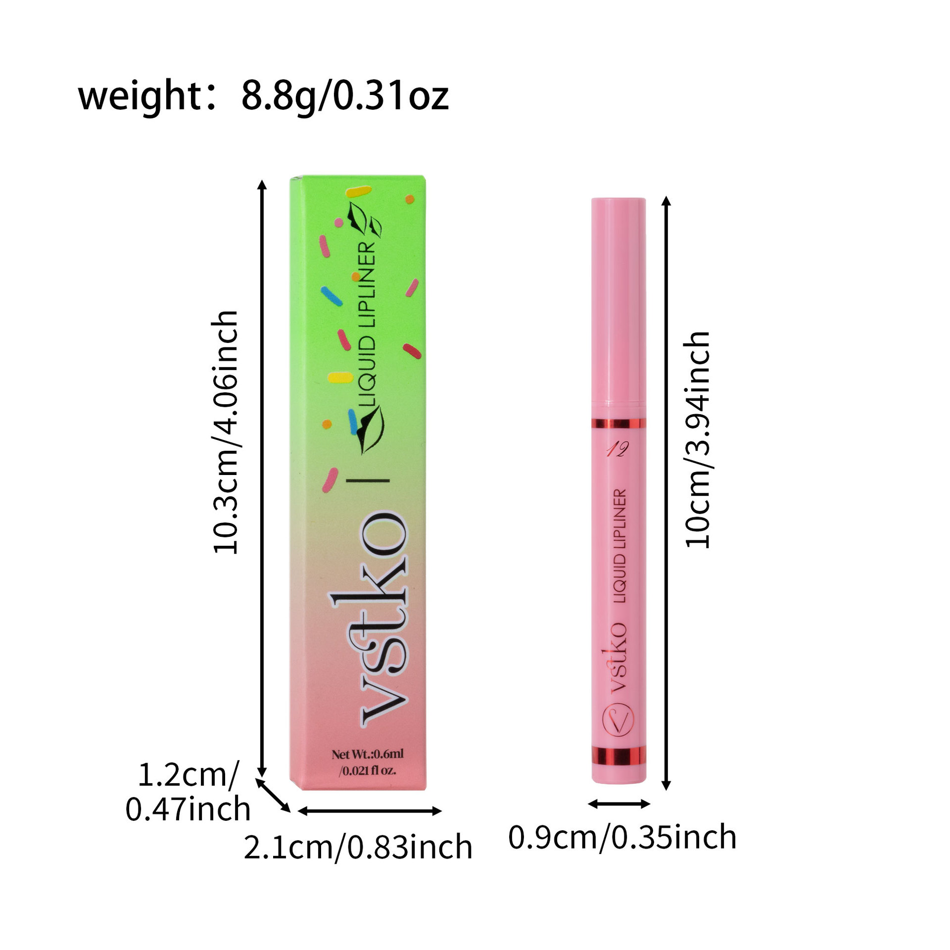 VSTKO Cross-border gourd-head liquid Lip liner pen Matte, easy to color, non-smudging, waterproof, long-lasting nude lipstick pen Application Scenario