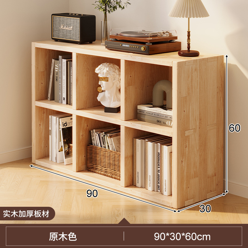 Gabinete de almacenamiento de ventana salediza de madera maciza, gabinete de rejilla, alféizar de la ventana, estantería, pequeño gabinete en el balcón, estantería de almacenamiento, estantería baja