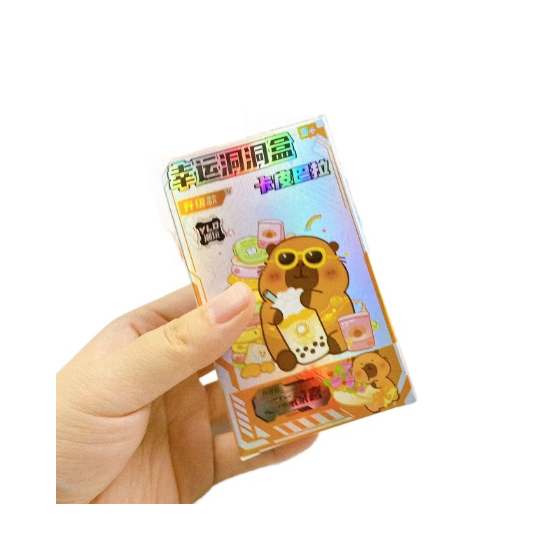 Nueva caja ciega agujero caja láser cubierta caja ciega dibujos animados lindos 2 juguetes de juguetes para niños regalos grandes almacenes lotes