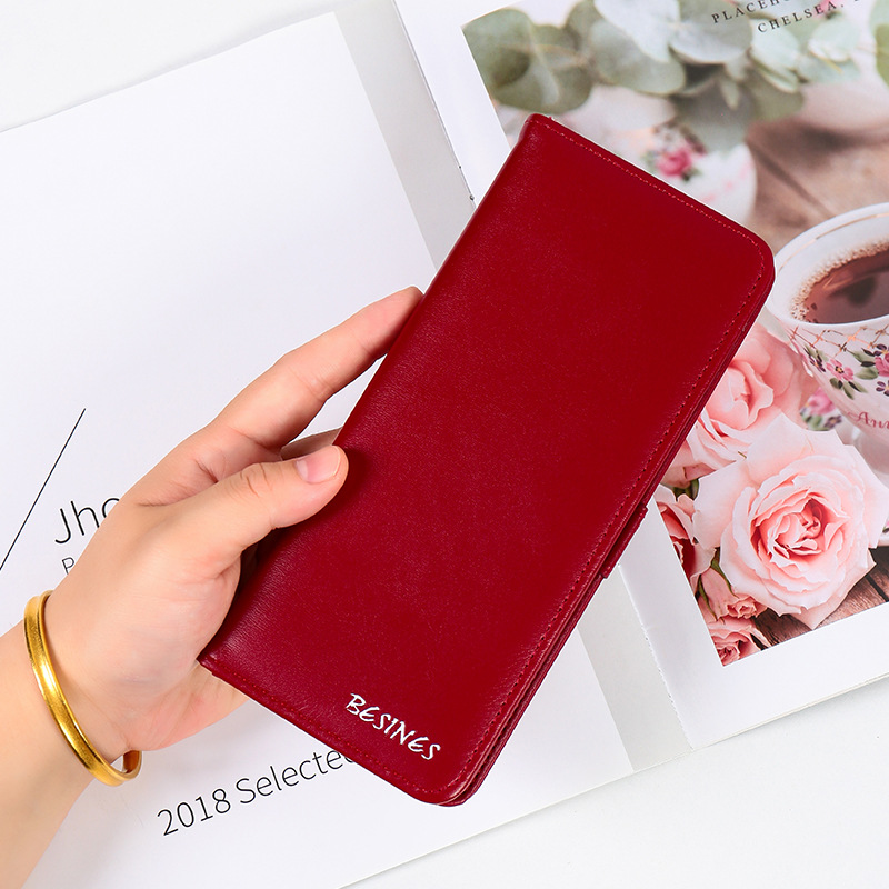 Comercio exterior transfronterizo de moda larga billetera de cremallera de gran capacidad bolsa de tarjetas bolsa de documentos bolsa de billetera