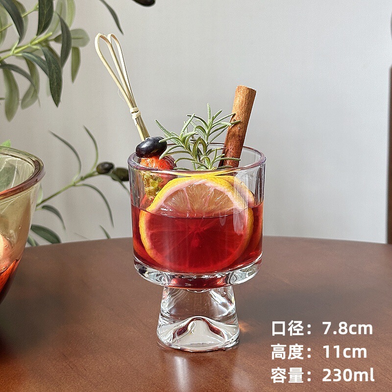 微醺热高颜值太阳花洋酒杯鸡尾酒玻璃杯子酒煮圣诞喝高脚杯红酒杯|undefined