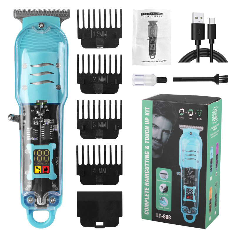 プロの電気バリカン卸売ヘッドシェービング理髪ツールヘアサロン特別な電気バリカン彫刻オイルヘッド電気バリカン|undefined