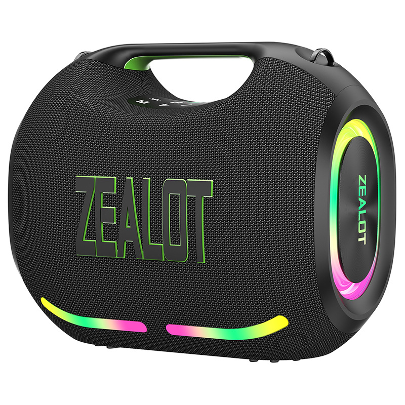 ZE01 altavoz portátil Bluetooth al aire libre impermeable de alta potencia con micrófono K canción audio de graves familiares