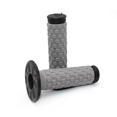 rubber sleeve turning handle sleeve – Motorcycle Handle Cover - gray-black