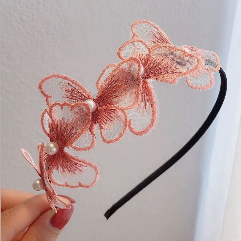 Fresh cute brand headband with butterfly