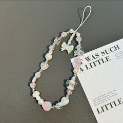 ins串珠珠珠手機手機鏈鏈條ccd掛繩相機通用掛飾掛鏈掛件