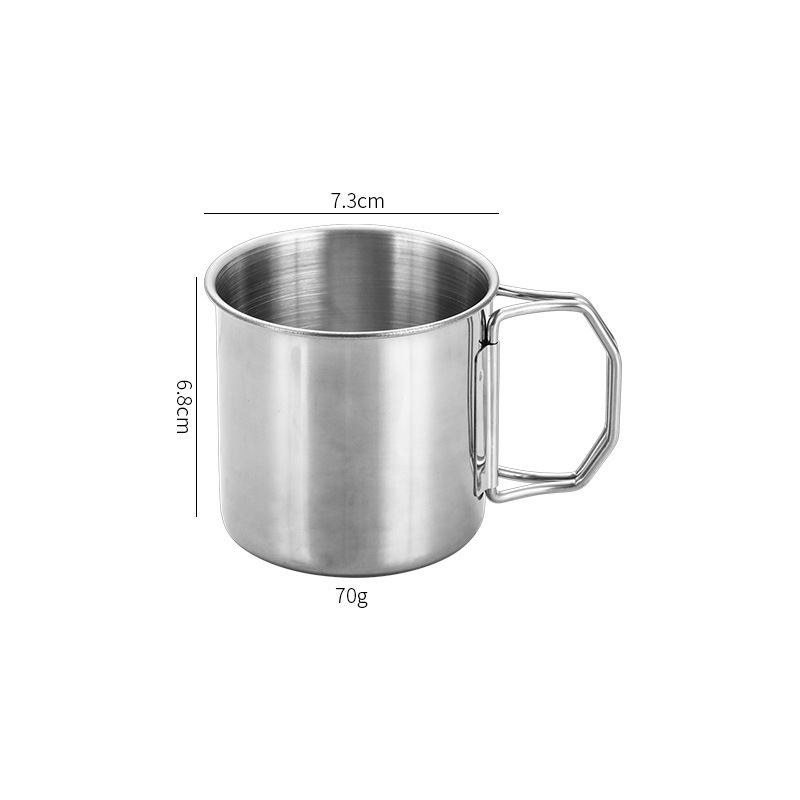 304ステンレス折りたたみ水カップスポット屋外キャンプポータブルカップ登山カップ旅行キャンプカップ|undefined
