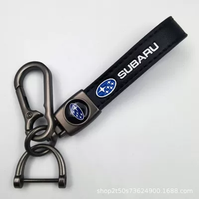 Keychain Car Logo Leather Other Automotive Exterior Supplies - si-lu-matt-gunmetal-lambskin-hanging-clock