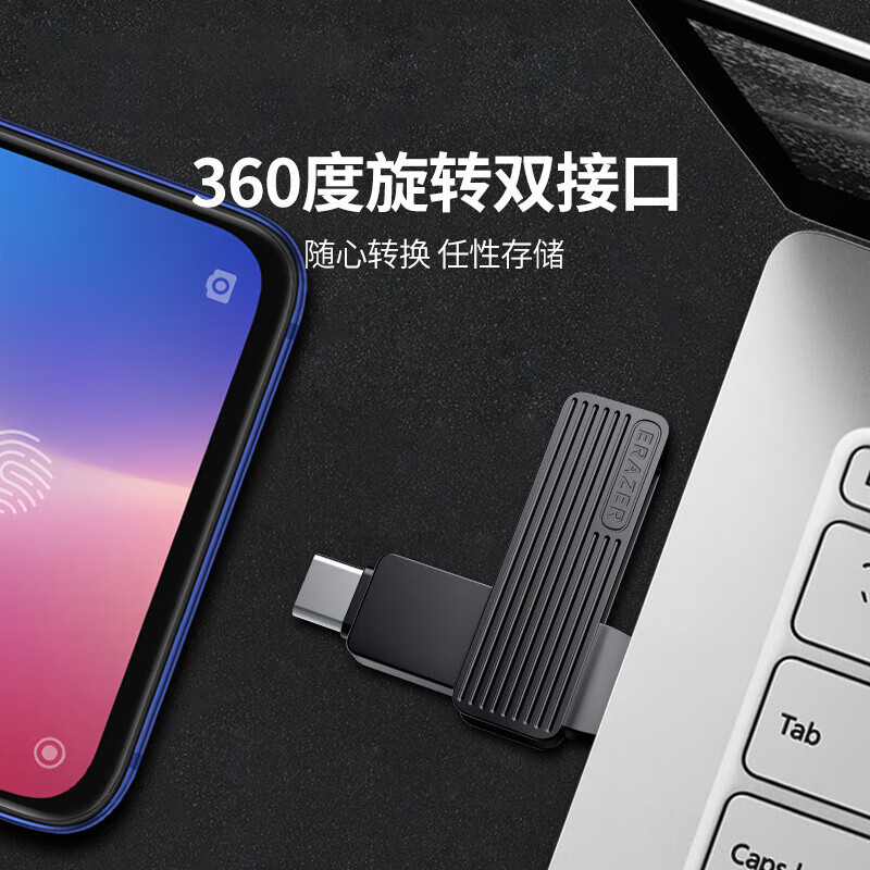 異能者usbメモリusb3.2高速64g携帯電話typecデュアルインターフェースコンピュータ車載ディスクF500|undefined