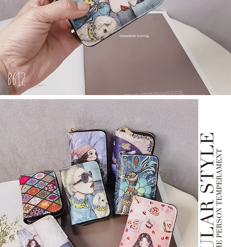 Women's Cartoon Pu Leather Zipper Card Holders display picture 3