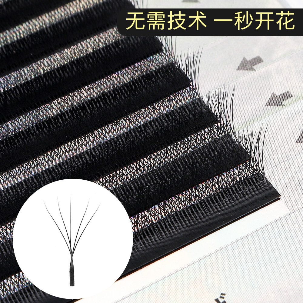 Pestañas de trébol de cinco hojas pestañas injertadas pestañas Súper suaves no dispersas floración de raíz 0,07-tipo pestañas postizas pestañas tienda de belleza especial al por mayor