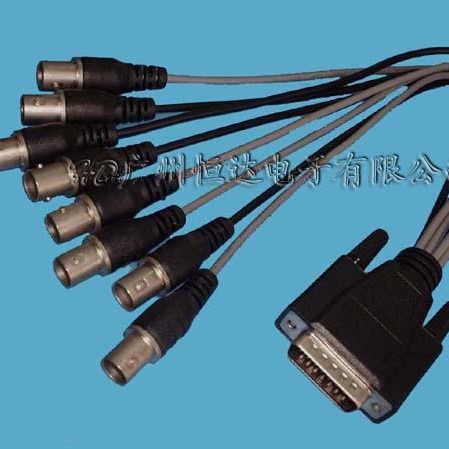 BNC监控视频线 DB15转8个BNC线