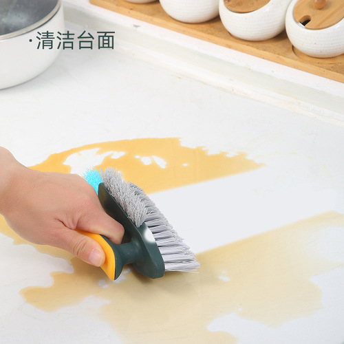 New product crevice brush, floor crevice brush, scraper brush, integrated bathroom floor brush, bathroom corner crevice toilet cleaning brush
