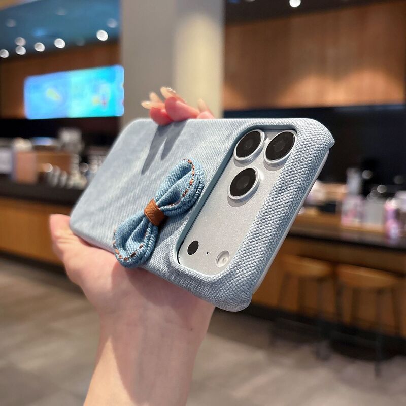 Denim Fabric Suitable for Pixel10A Phone Case, Google 9Pro Protective Cover, 1+15 Oil-Edged Case, 1+Ace6 Shell
