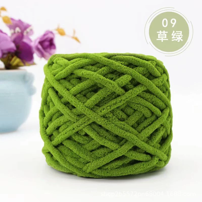 Шар пряжи шерстяной (ice yarn) — 15 м, толстая нитка, множество цветов для шарфов шапок тапочек