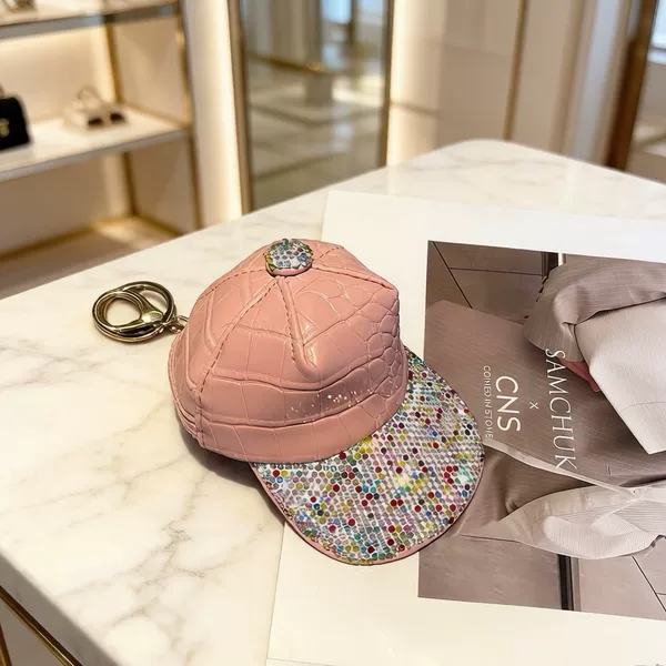 Ins-style baseball cap mini coin purse, cute earphone storage bag accessory, compact portable key bag accessory