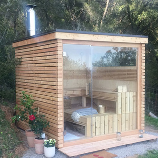 Steam and infrared shower sauna combination smart indoor wood stove room