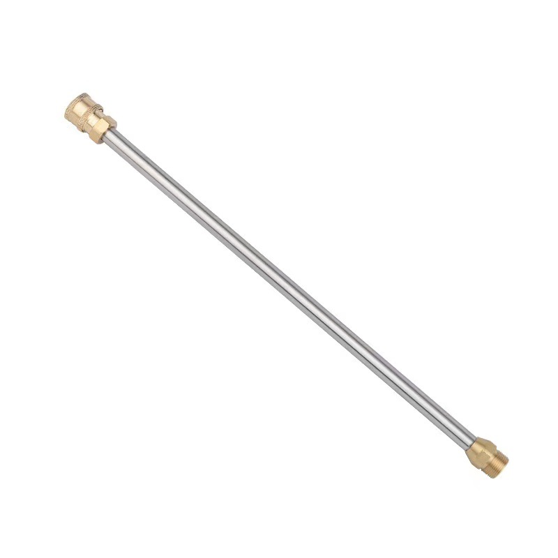 High pressure cleaner car washer accessories M22 inner 14mm extension rod stainless steel brush car spray rod extension water gun head