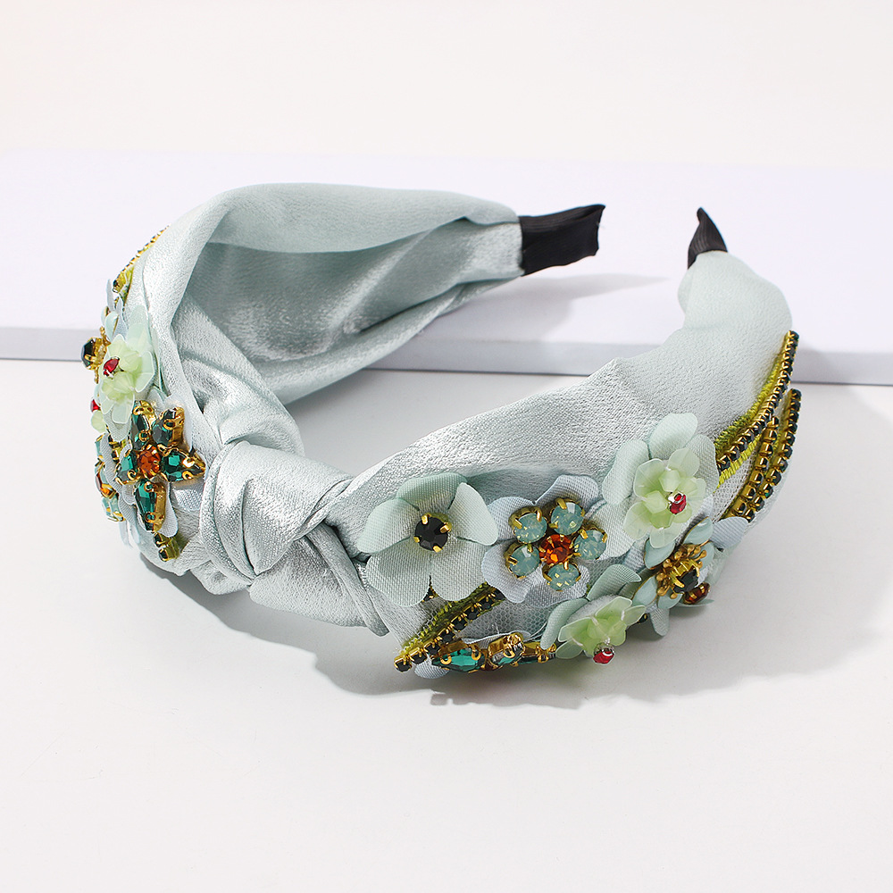 Embroidery Diamond Fashion Headband display picture 5