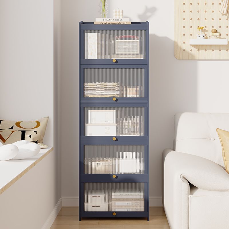 Floor-Standing Dust-Proof Combination Cabinet Kitchen Living Room Multi-Layer Storage Rack with Door Bookcase Sideboard Storage Cabinet