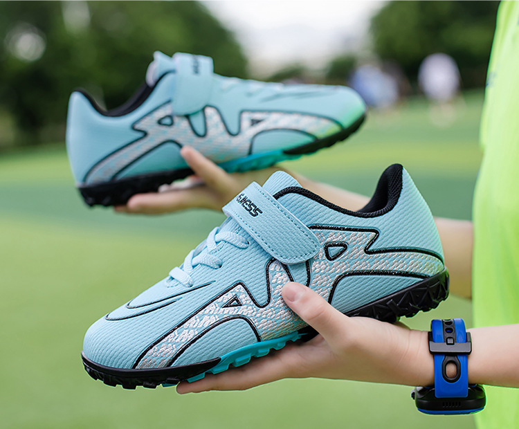Calcio per bambini tf unghie rotte Velcro erba artificiale leggera allenamento competizione per uomini e donne_voghion.com