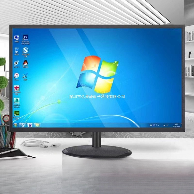 Monitor 24-Inch 22/20/19 High-Definition HDMI Desktop Computer Monitoring Display Screen Borderless Curved Surface 27inch