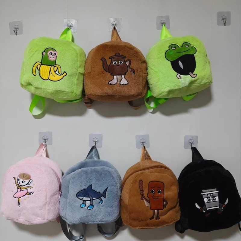 厂家批发毛绒背包可爱卡通动漫儿童幼儿园书包宝宝减负玩具双肩包|undefined