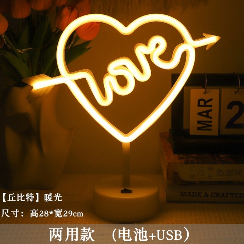 LED造形灯メーカー直販台座ネオンフラミンゴ稲妻装飾小夜灯クリスマスランプ丸型|undefined