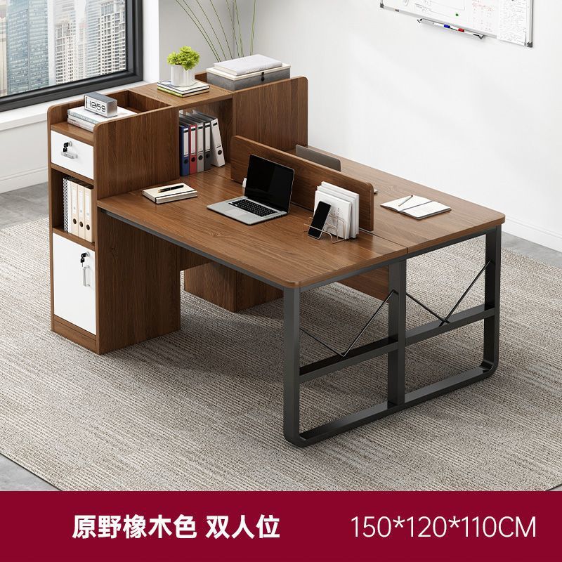 Personal de escritorio cara a cara 2 a 4 personas mesa de escritorio simple mesa de hogar y silla combinación escritorio de la computadora personal Mesa de la estación