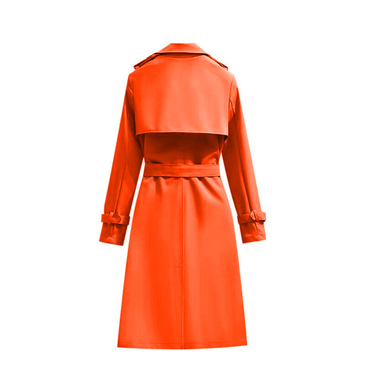 ng2510292 2025 Spring And Autumn New Fashion Women's Korean Style Mid-Length Fashionable Elegant Casual Trench Coat Long Sleeve_ecoleips.com