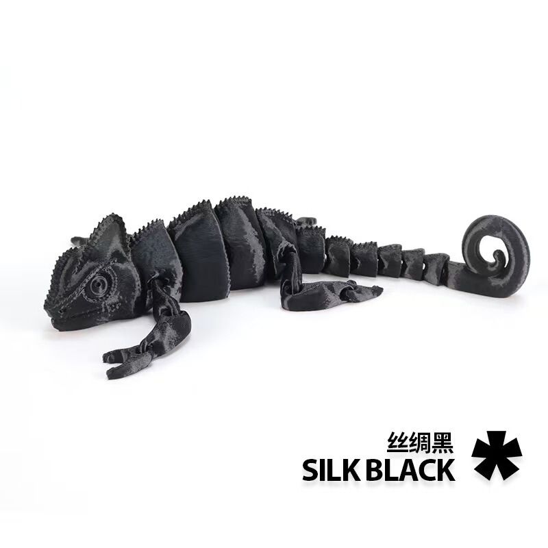 跨境3D打印变色龙蜥蜴模型全身关节可动仿真宠物生日礼物搞怪玩具|undefined
