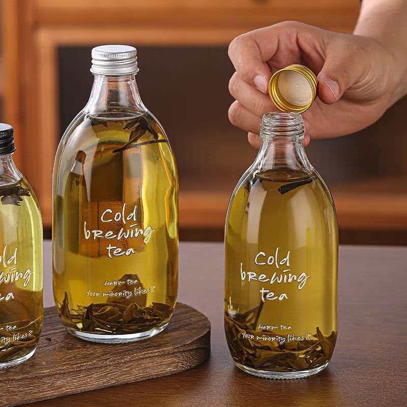 玻璃矿泉水瓶创意果酒瓶饮料瓶酵素瓶分装密封创意自酿容器存白酒