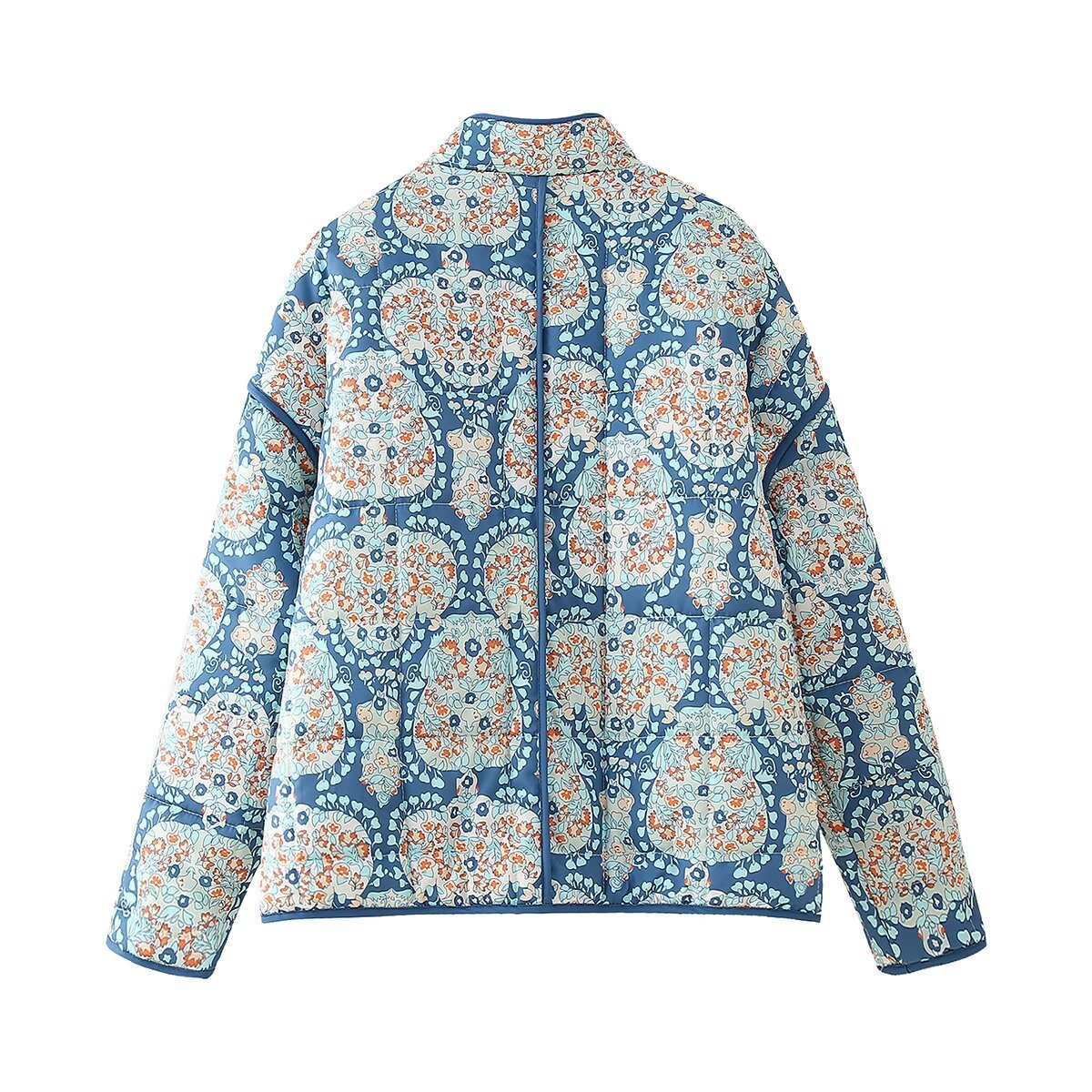 2024 Autumn/Winter New Product Women's Street Fashion Casual Printed Cotton Jacket w028 6246_voghion.com